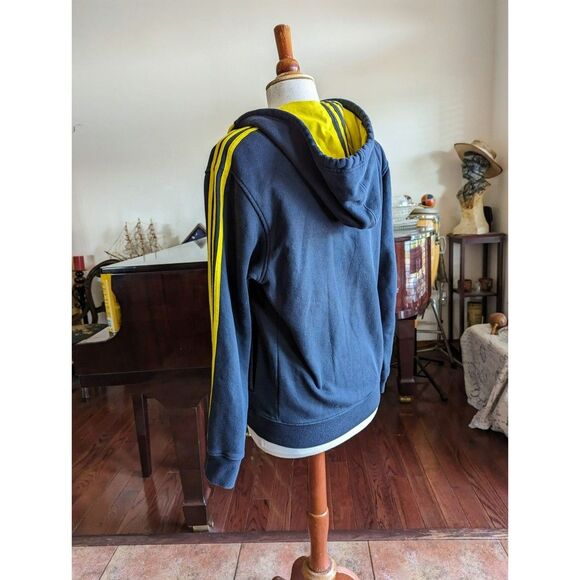 Adidas unisex fleece zipper closure jacket/hoodie    Sz S - Picture 6 of 15